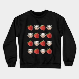 strawberry cow Crewneck Sweatshirt